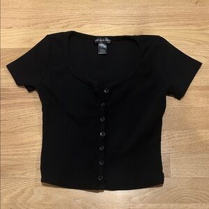 Streetwear Society Black Crop Top